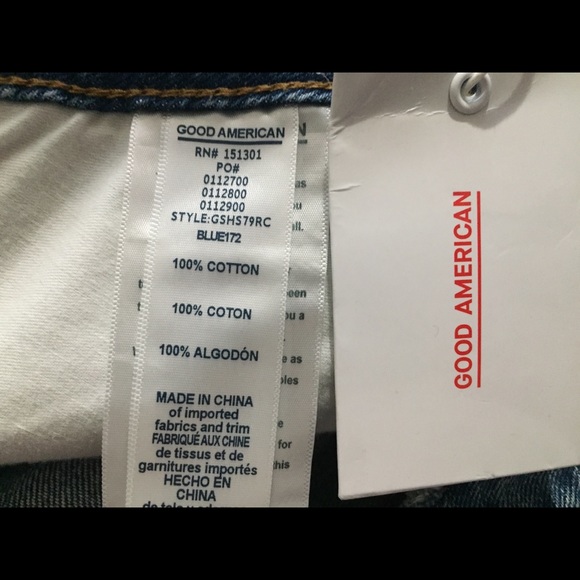 NWT Good American Jean Skirt Plus Size 24 - Picture 6 of 7